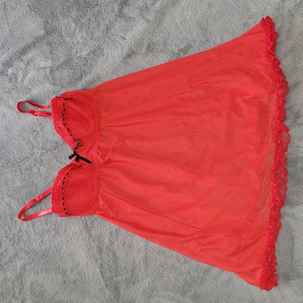 Adore Me Red Lingerie Size Small